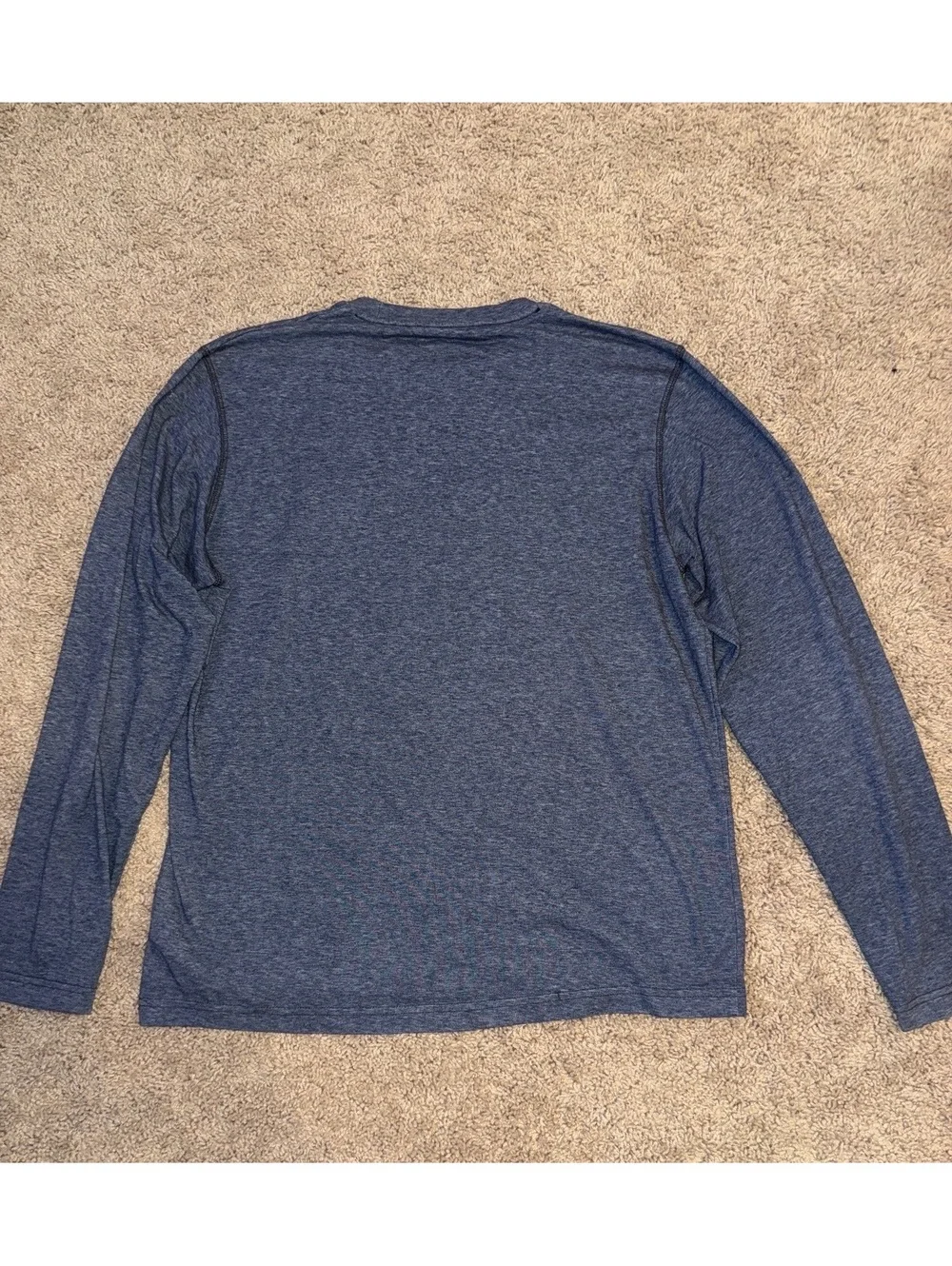 Columbia Men's Long Sleeve Performance Shirt Blue Heather Size M